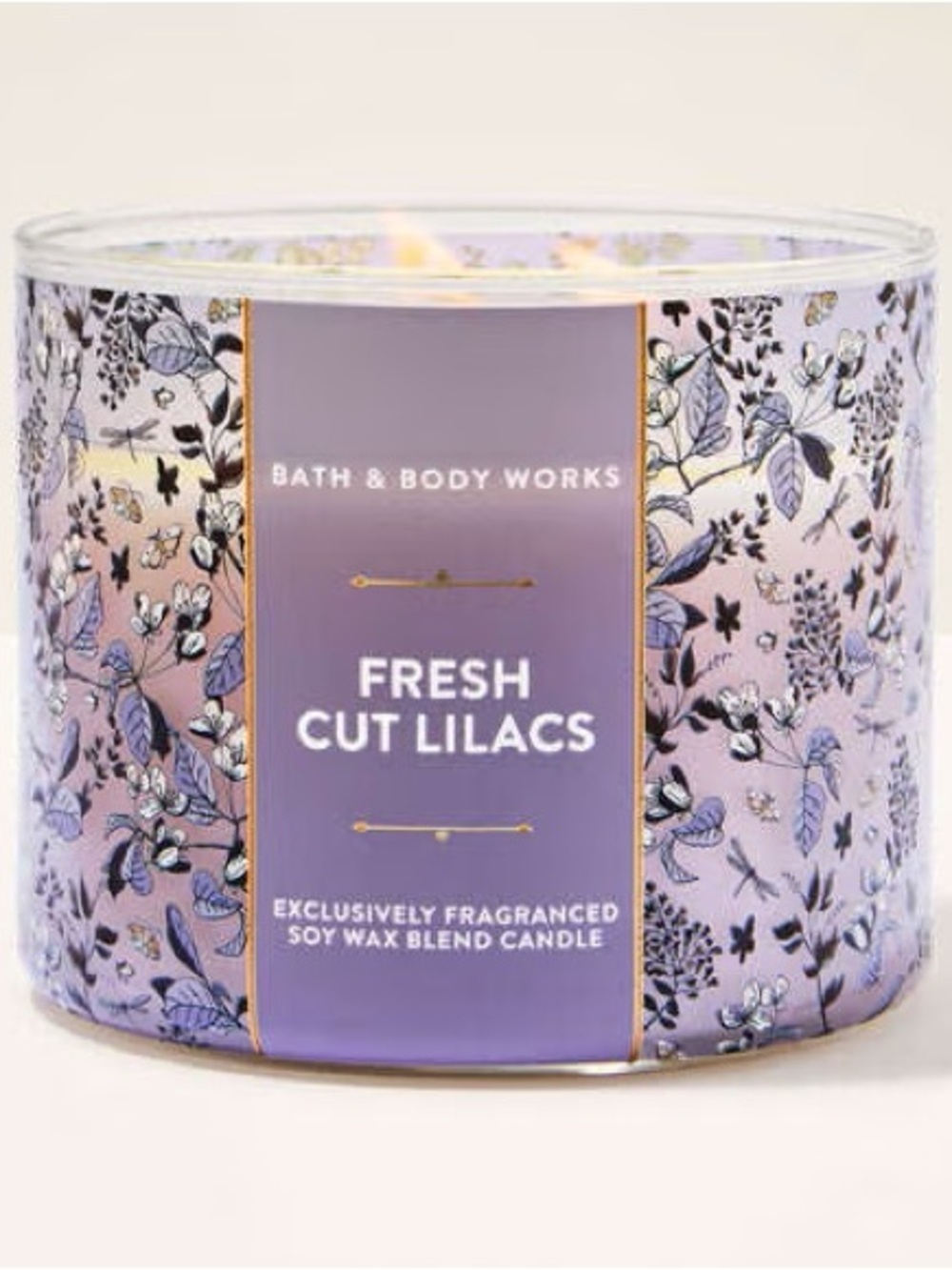 Bath & Body Works Fresh Cut Lilacs Candle - Lavender Purple